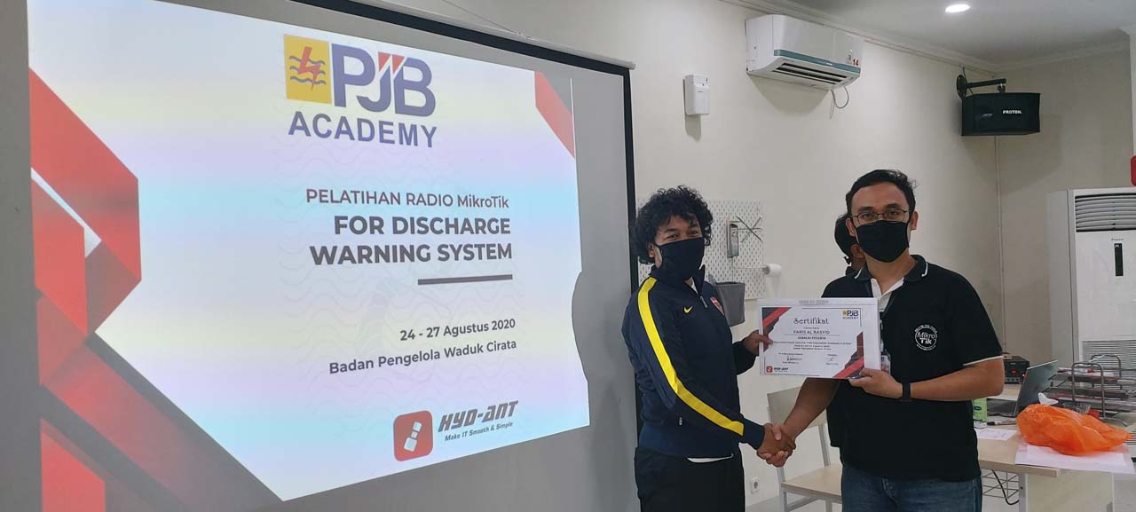 PT. PJB Cirata Mikrotik for Discharge Warning System Training